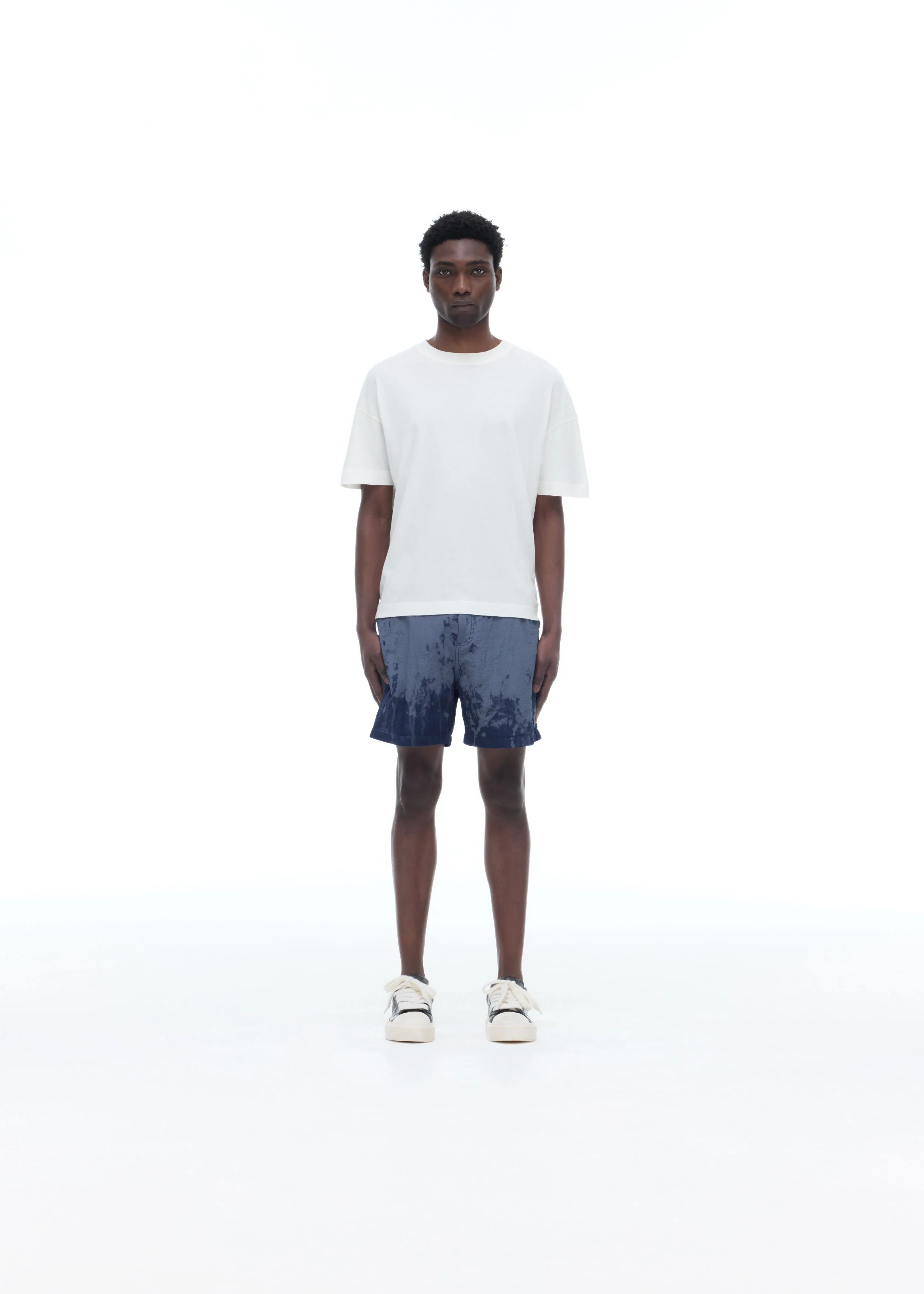 BLEACHED NYLON SHORTS - Image 2