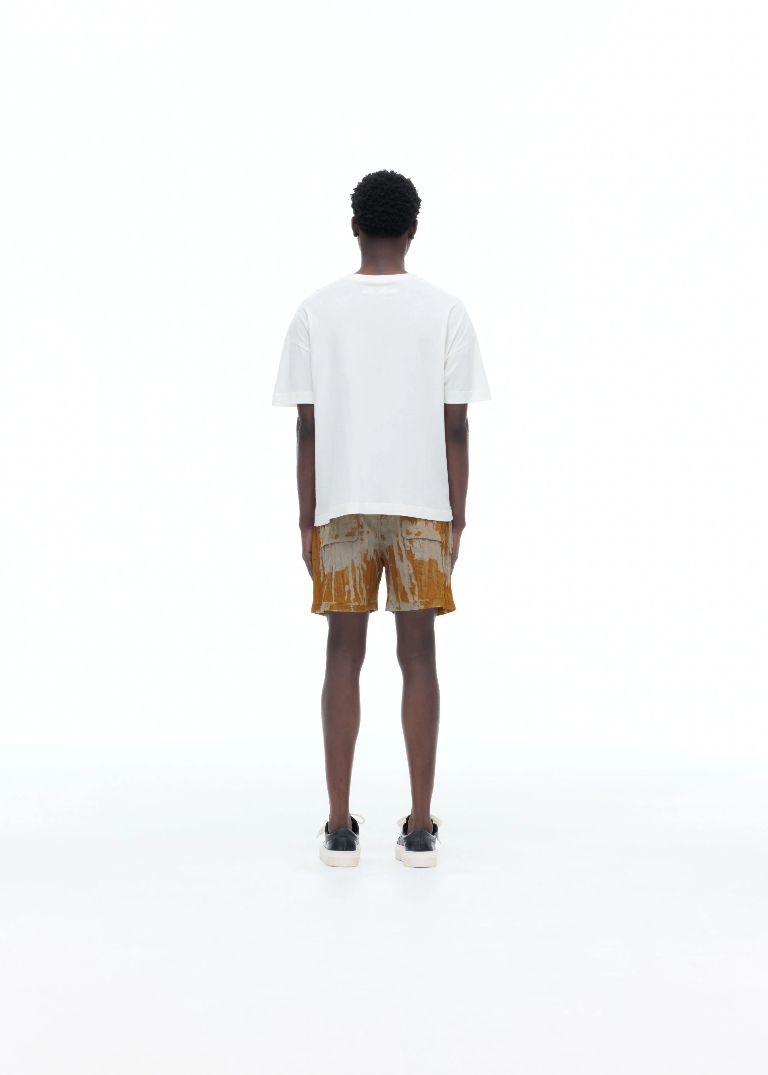 BLEACHED NYLON SHORTS - Image 4