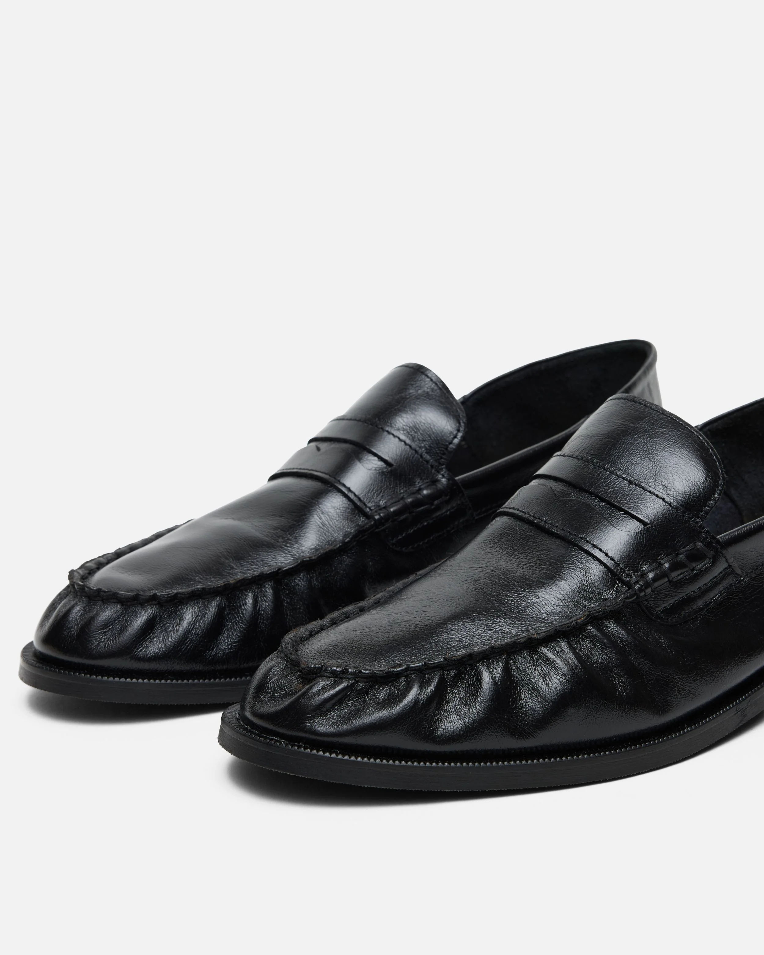 CB BLACK FOLDABLE RUCHED LOAFER - Image 5
