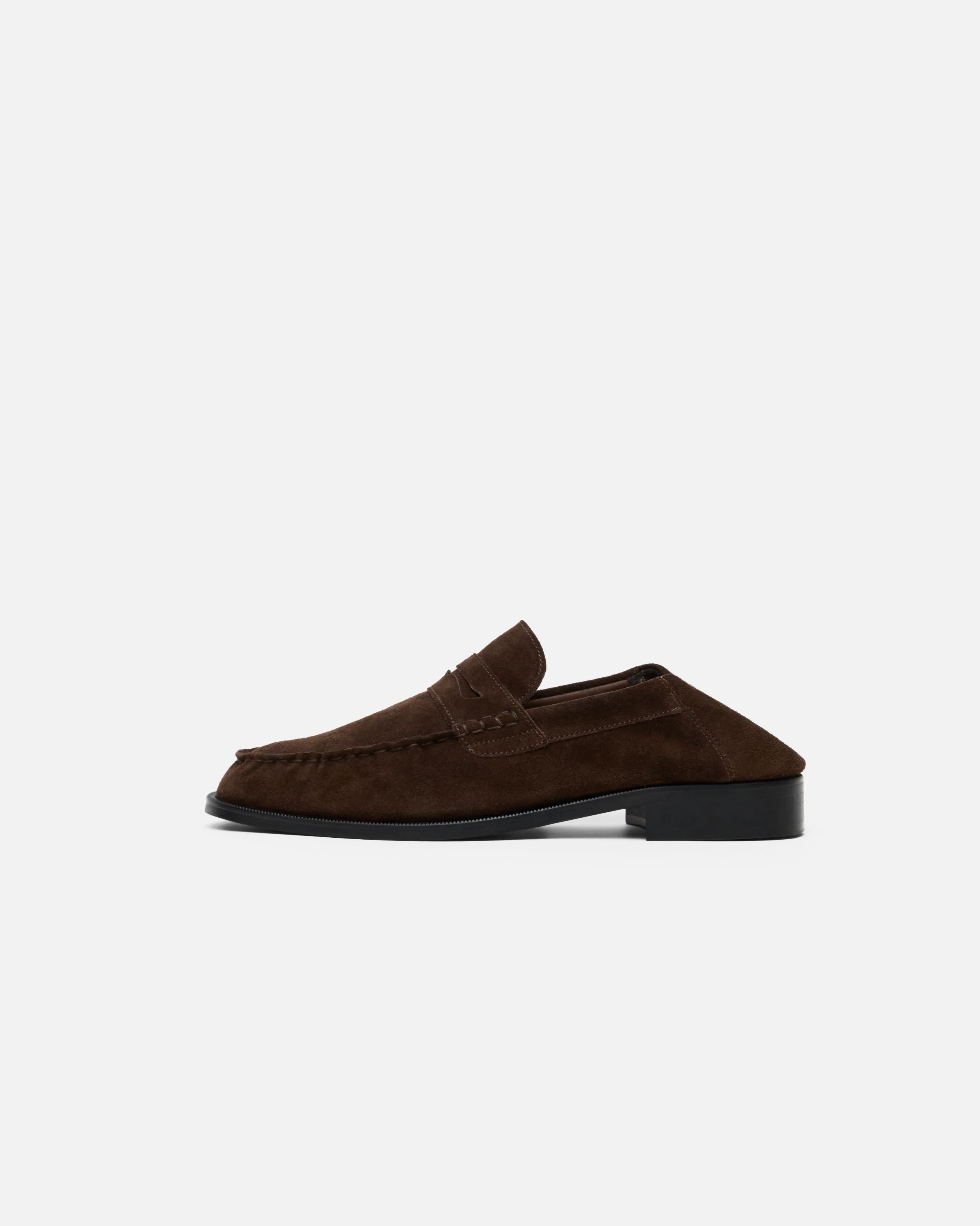 CB BROWN SUEDE FOLDABLE RUCHED LOAFER - Image 2