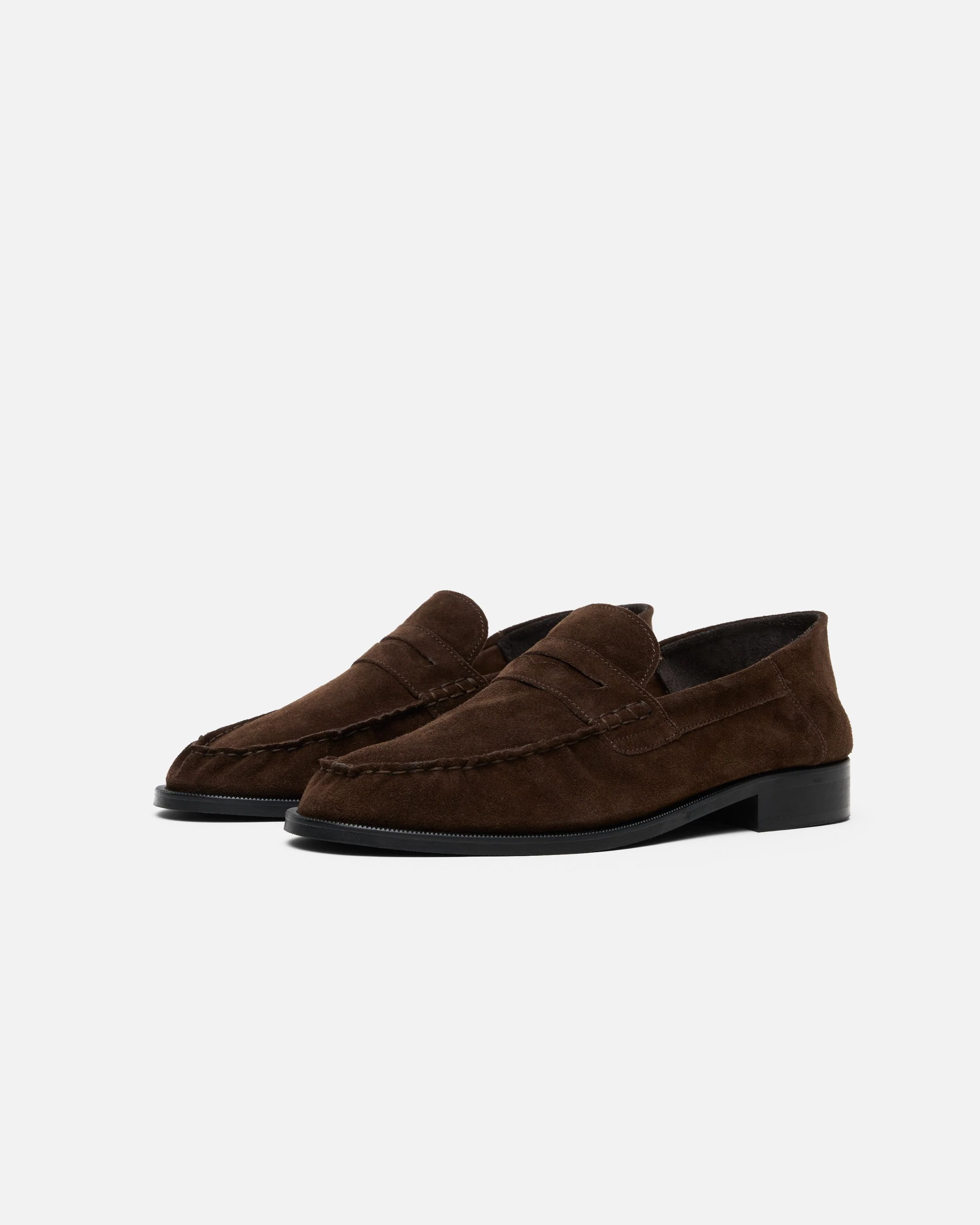 CB BROWN SUEDE FOLDABLE RUCHED LOAFER - Image 4