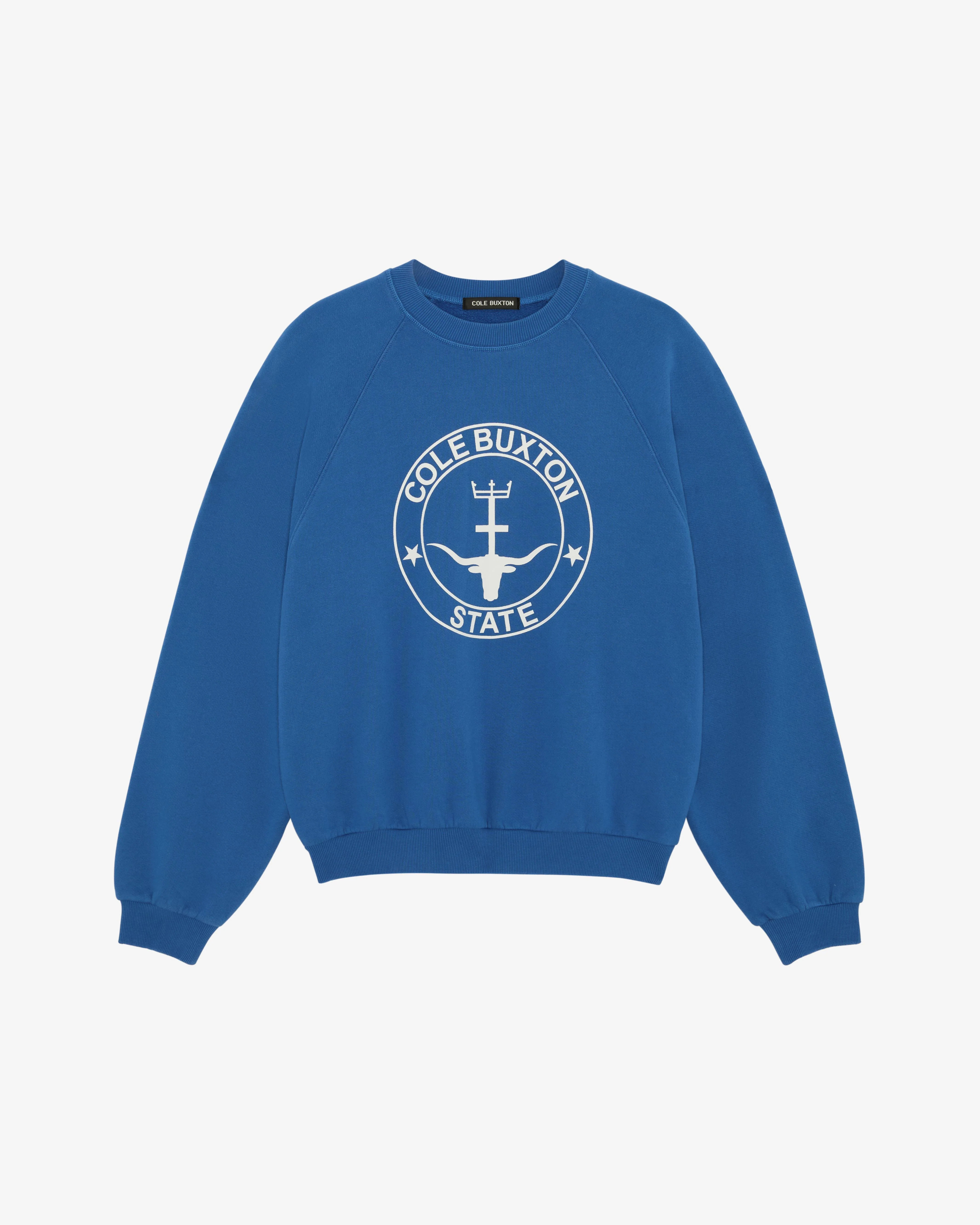 COLE BUXTON STATE RAGLAN SWEATSHIRT