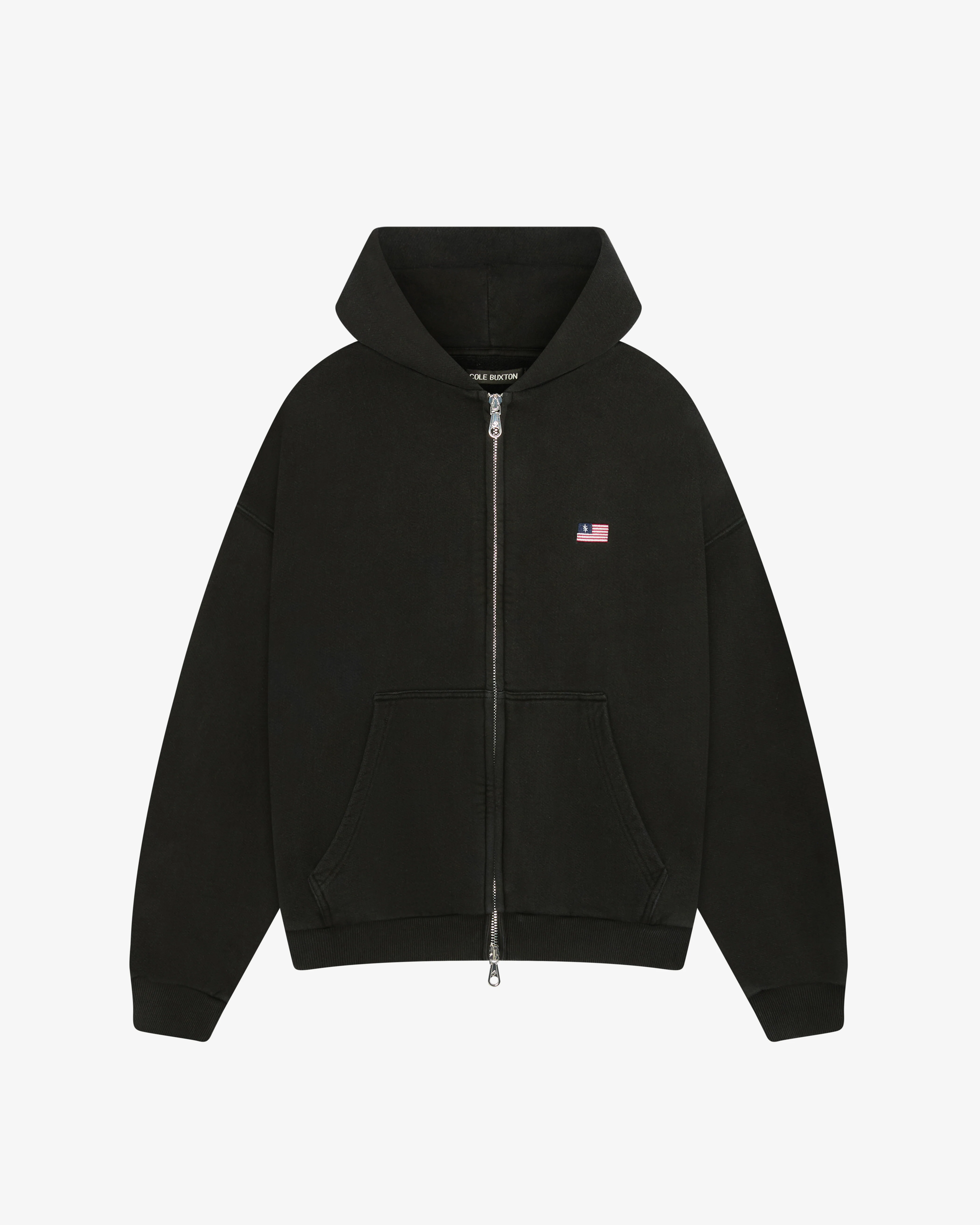 MINI FLAG ZIPPED HOODIE