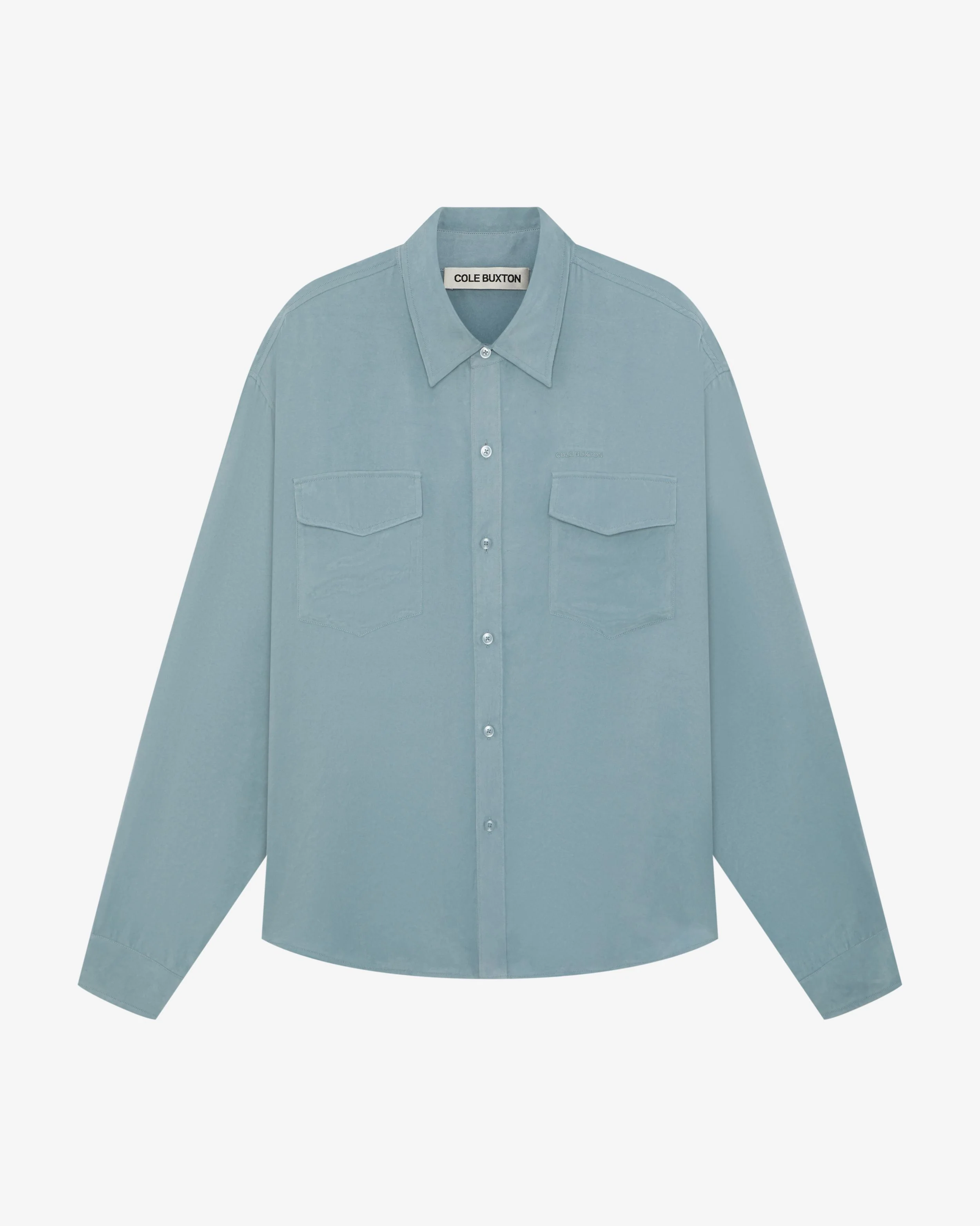 SANDWASHED SATIN SHIRT