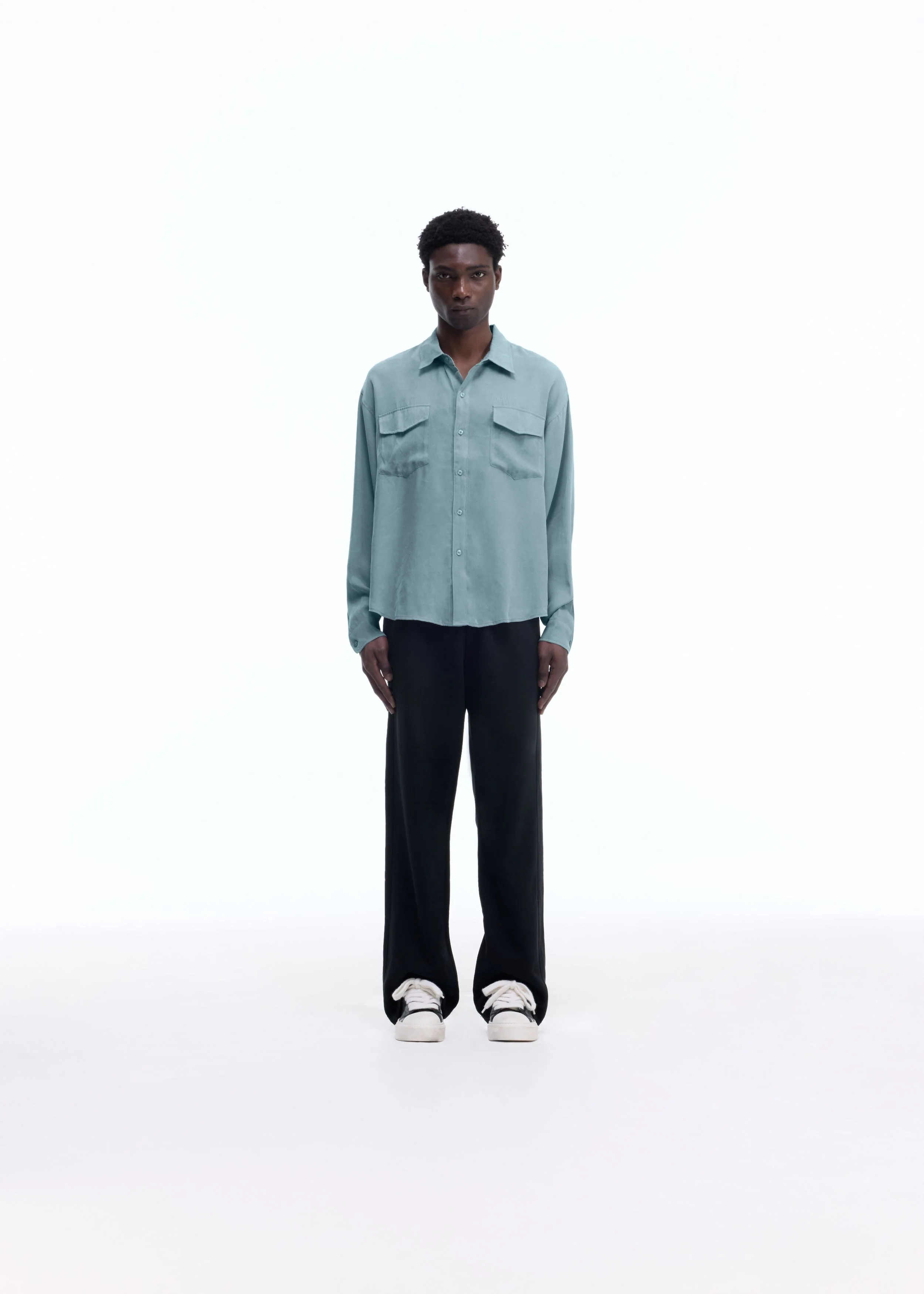 SANDWASHED SATIN SHIRT - Image 2