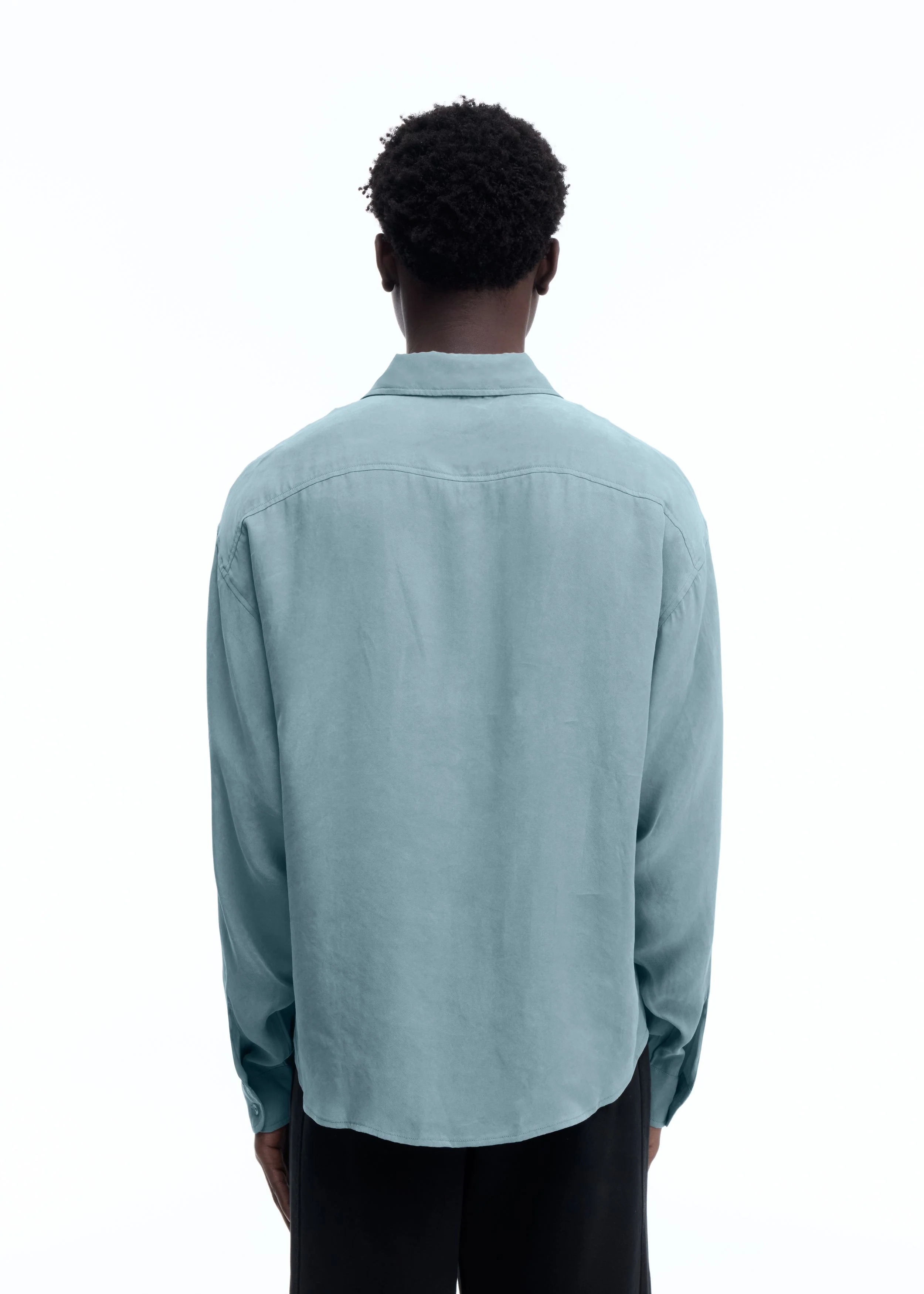 SANDWASHED SATIN SHIRT - Image 7